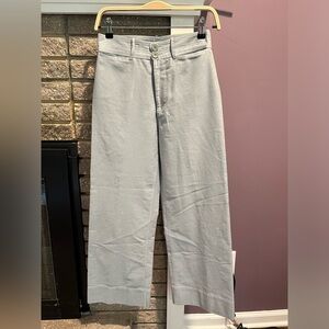 APIECE APART Classic Merida Pant Sea Glass High-Waisted Wide-Leg Cropped…